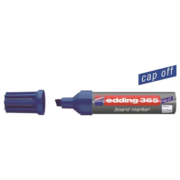 Edding 365 Mavi Kesik Uçlu Yazı Tahtası Kalemi - Görsel 10