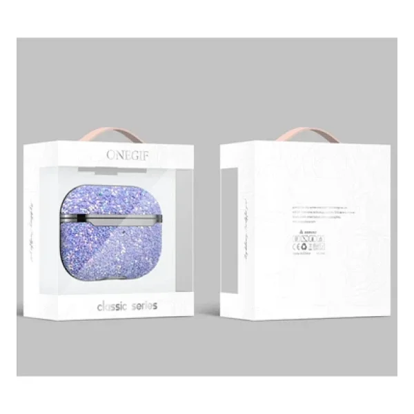 Airpods 2 (2.nesil) Bright Simli Airpods Kapak - Gold - Görsel 8