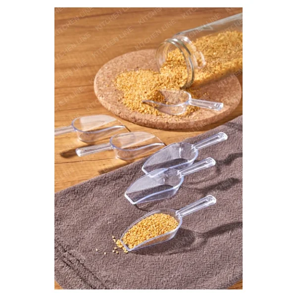 Kitchen Line 6 Adet Baharat Kaşığı - Şeker Reçel Baharatlık Kaşığı Şeffaf Küçük Boy - Görsel 2