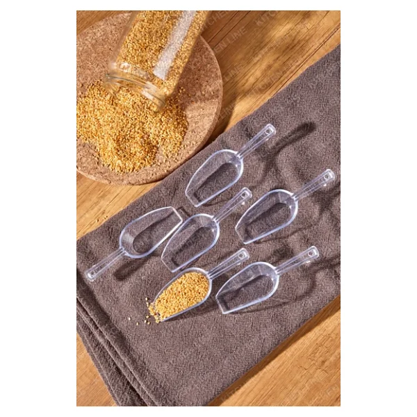 Kitchen Line 6 Adet Baharat Kaşığı - Şeker Reçel Baharatlık Kaşığı Şeffaf Küçük Boy - Görsel 5