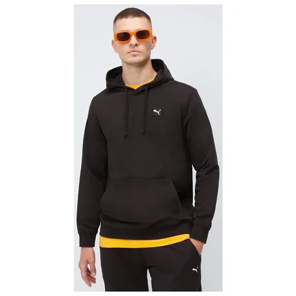 Puma Essentials Elevated 684728-01 Kapüşonlu Siyah Erkek Sweatshirt - Görsel 3