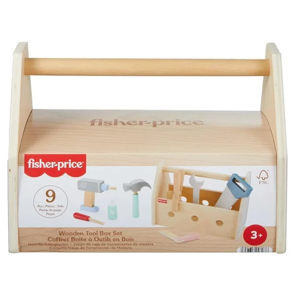 Fisher Price Ahşap Tamir Kutusu Seti HYG50 - Görsel 7