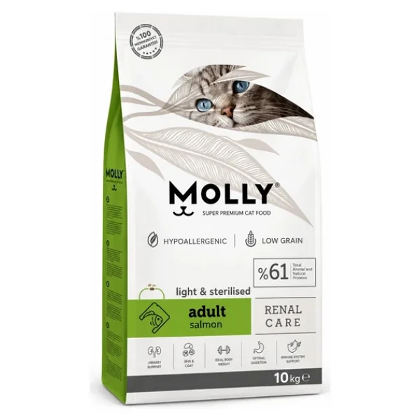 Molly Somonlu 10 kg Kısırlaştırılmış Yetişkin Kedi Maması - Görsel 4