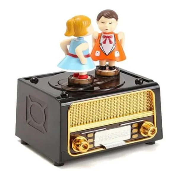 Radyo Müzikli Müzik Kutusu Kurmalı Dekoratif Hediyelik - Görsel 9