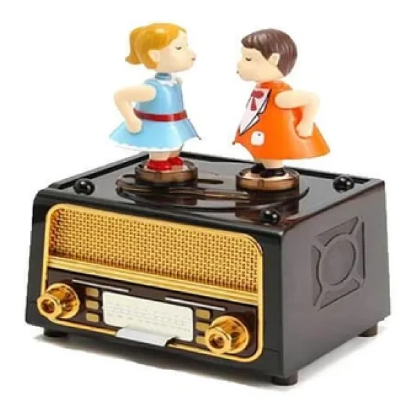 Radyo Müzikli Müzik Kutusu Kurmalı Dekoratif Hediyelik - Görsel 10