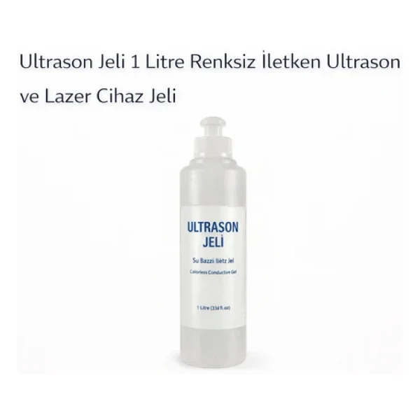 Ultrason Jeli 1 Litre Renksiz İletken Ultrason Ve Lazer Cihaz Jeli 1 Adet - Görsel 2