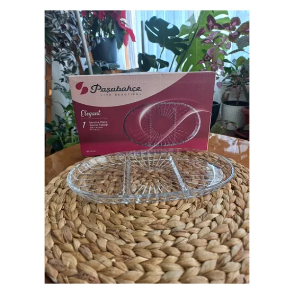 Paşabahçe Elegant 54903 Bölmeli Oval Servis Tabağı - Görsel 4