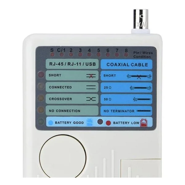 Powermaster Rj11+rj45+usb+bnc Cat6 Network Kablo Test Cihazı Pm-20629 - Görsel 8