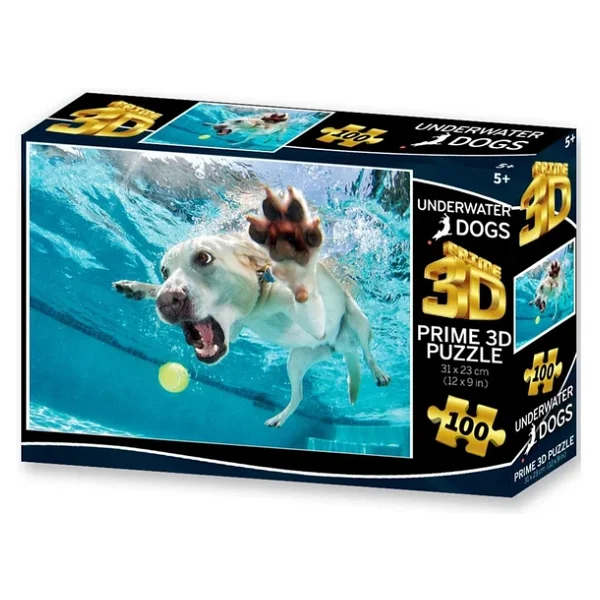 Prime 3D Su Altında Köpek Daisy 100 Parça Puzzle 20508 - Görsel 3