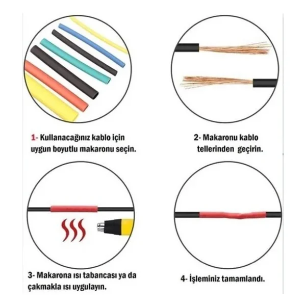 Kablo Koruyucu Makaron Seti 560 Parça - Görsel 8