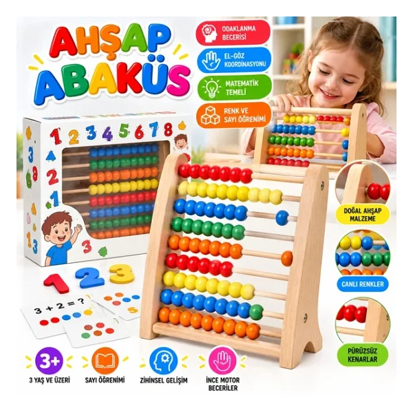 Km5632 Ahsap Abakus - Görsel 2