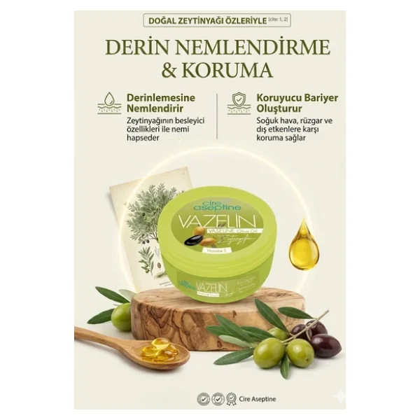 Cire Aseptine Zeytinyağlı Vazelin 150 ml 4 Adet - Görsel 6