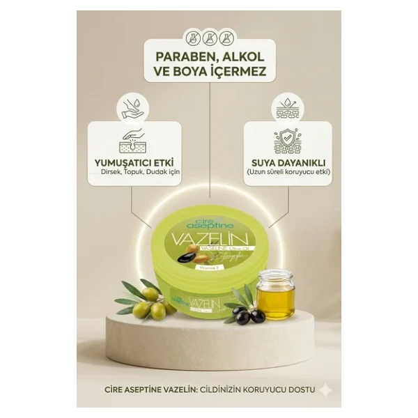 Cire Aseptine Zeytinyağlı Vazelin 150 ml 4 Adet - Görsel 8