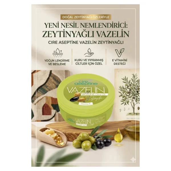 Cire Aseptine Zeytinyağlı Vazelin 150 ml 4 Adet - Görsel 5