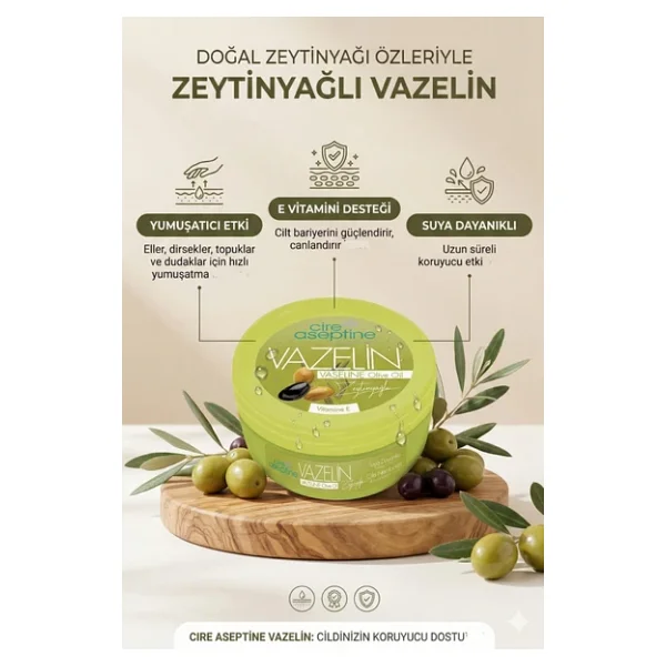 Cire Aseptine Zeytinyağlı Vazelin 150 ml 4 Adet - Görsel 7