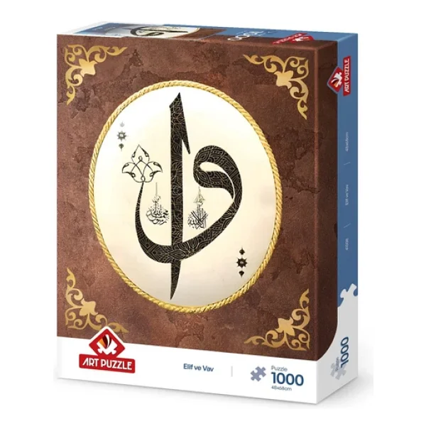 Art Elif ve Vav 1000 Parça Puzzle - Görsel 2