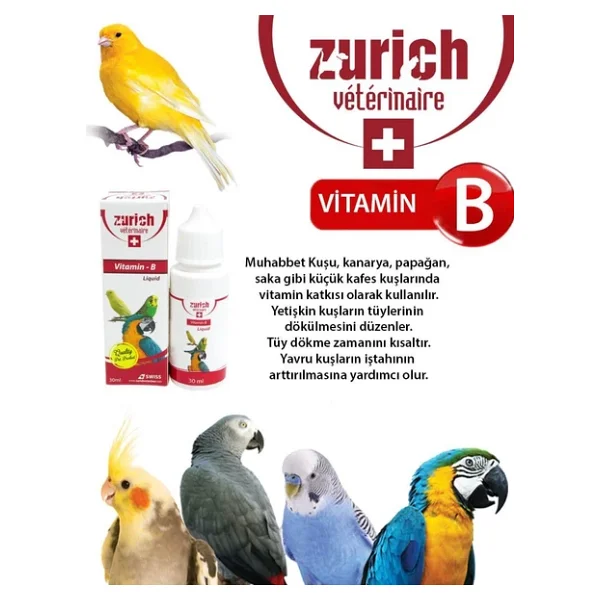 Zurich 30 ml Kuş B Vitamini - Görsel 2