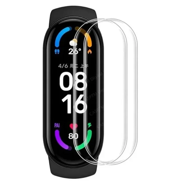Xiaomi Mi Band 5 Polymer Nano Ekran Koruyucu - Şeffaf - Görsel 4