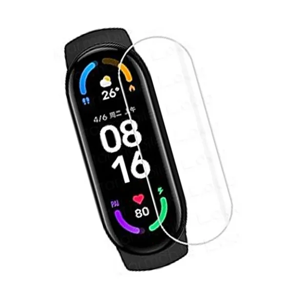 Xiaomi Mi Band 5 Polymer Nano Ekran Koruyucu - Şeffaf - Görsel 3
