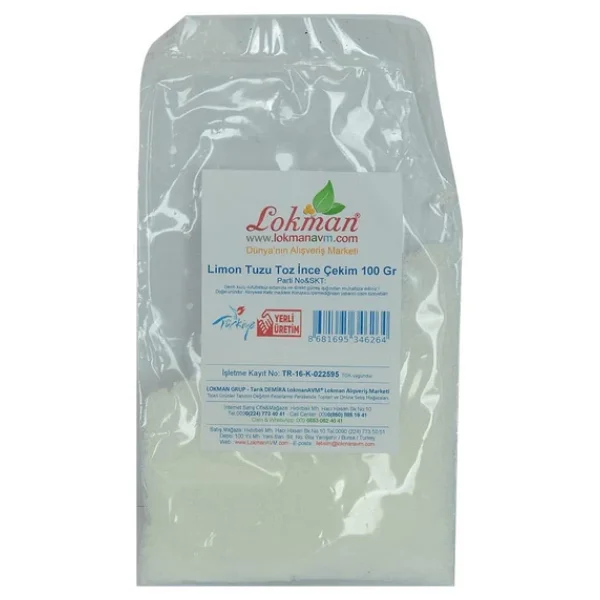 Saf Doğal İnce Çekilmiş Öğütülmüş Limon Tuzu Tozu 100GR - Görsel 5