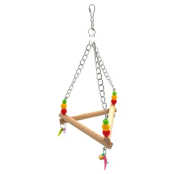 ANS Boncuklu Üçgen Salıncak Kuş Oyuncağı 23cm - Görsel 3