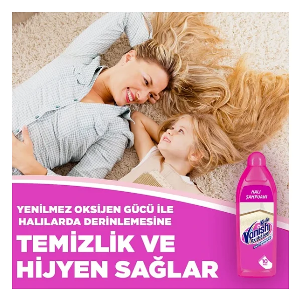 Vanish Kosla Zorlu Lekelere Özel Leke Çıkarıcı Halı Yıkama Şampuanı 850 ml - Görsel 4