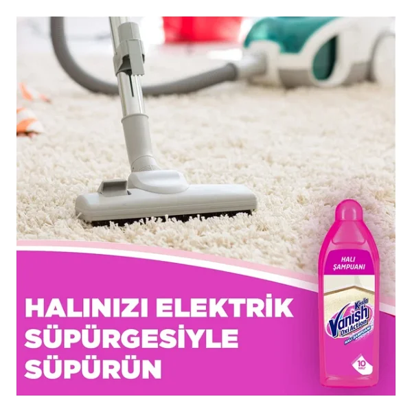 Vanish Kosla Zorlu Lekelere Özel Leke Çıkarıcı Halı Yıkama Şampuanı 850 ml - Görsel 5
