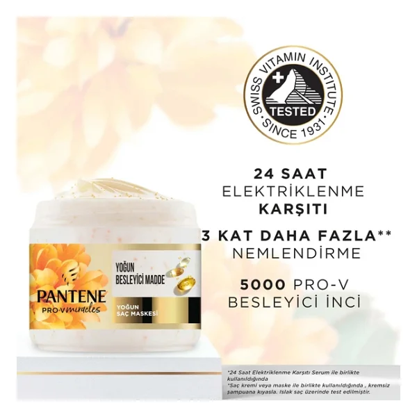 Pantene Pro-V Miracles Frizz No More Elektriklenme Karşıtı Saç Maskesi 300 ml - Görsel 8