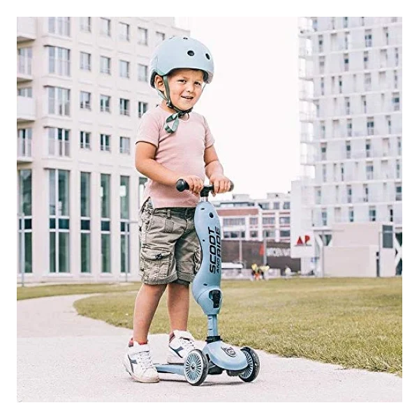 Scoot & Ride Unisex_Adult bisiklet kaskı Bisiklet Kask, Çelik, 45 51 cm kadar - Görsel 2