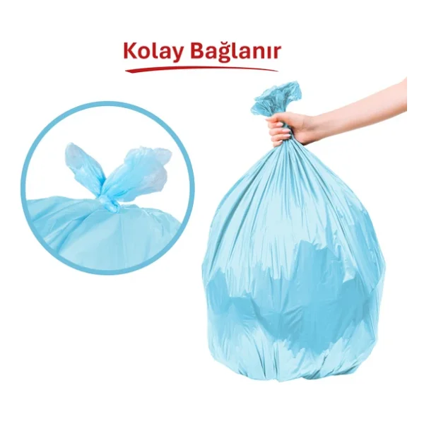 Koroplast Orta Boy 40'lı Çöp Torbası 55x57 cm (1 x 40 Adet) - Görsel 2