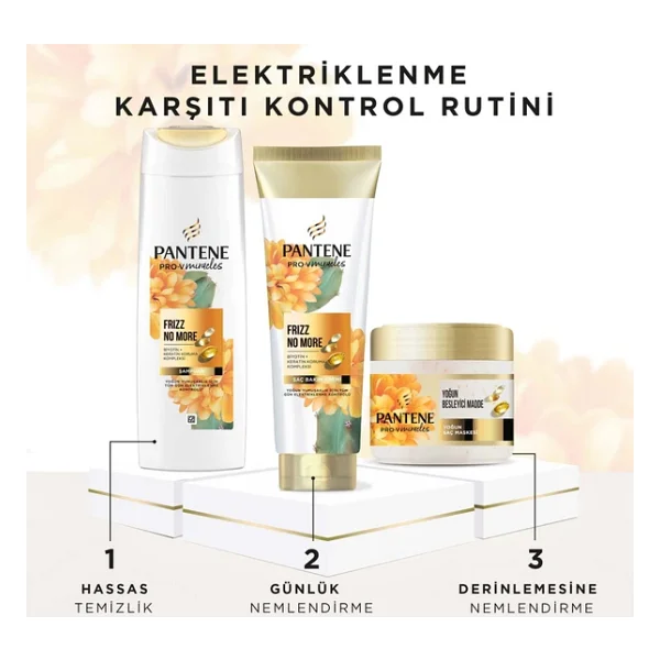 Pantene Pro-V Miracles Frizz No More Elektriklenme Karşıtı Saç Maskesi 300 ml - Görsel 9