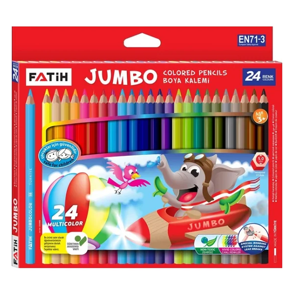 Fatih Tam Boy 24'lü Jumbo Kuru Boya Seti - Görsel 5