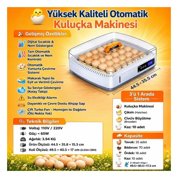 35 Yumurta Kuluçka Makinesi-en Yeni Arena Tasarımı İlhamı - Görsel 2