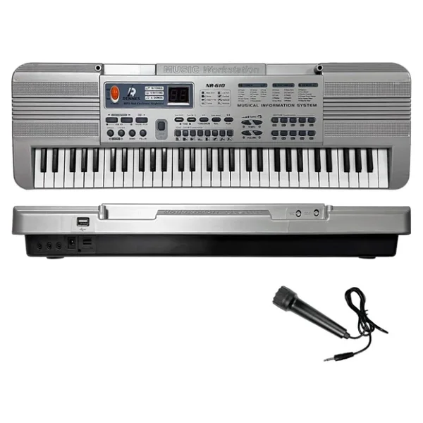 Rennes NR-610 Çocuklar İçin 61 Tuşlu Org USB MP3 Pilli Mikrofonlu Org (3-12 Yaş) - Görsel 4