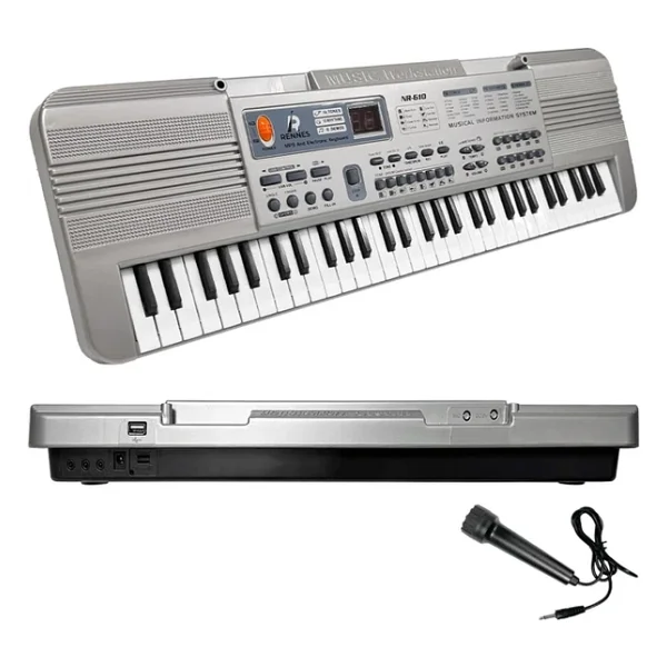 Rennes NR-610 Çocuklar İçin 61 Tuşlu Org USB MP3 Pilli Mikrofonlu Org (3-12 Yaş) - Görsel 3