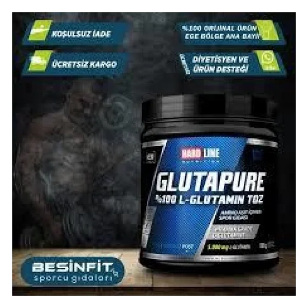 Hardline Nutrition Glutapure Glutamin 300 gr - Görsel 7