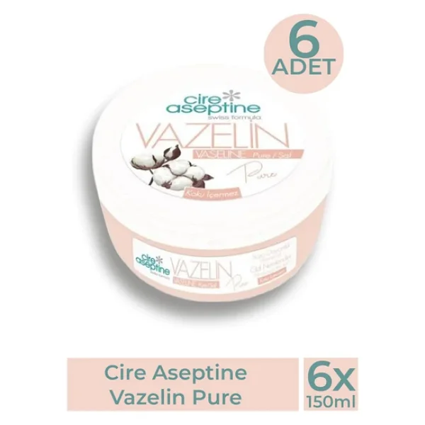 Cire Aseptine Pure 150 ml 6 Adet Vazelin - Görsel 3