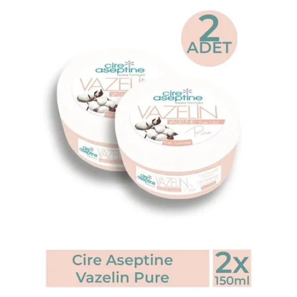 Cire Aseptine Pure 150 ml 2 Adet Vazelin - Görsel 3