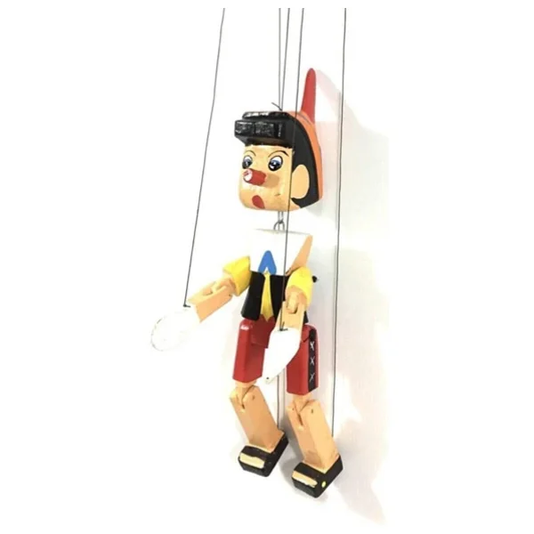 Dünyadan Hediyeler Ahşap Pinokyo Kukla Küçük Boy 20 cm - Görsel 6