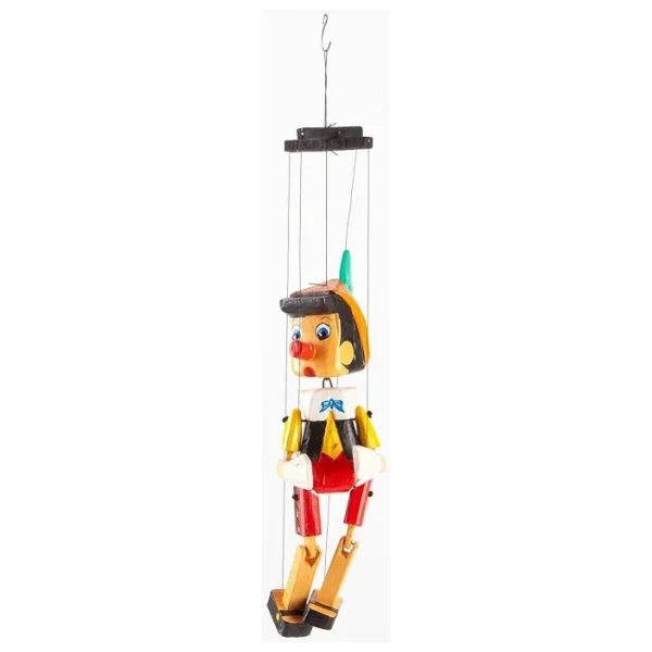 Dünyadan Hediyeler Ahşap Pinokyo Kukla Küçük Boy 20 cm - Görsel 7