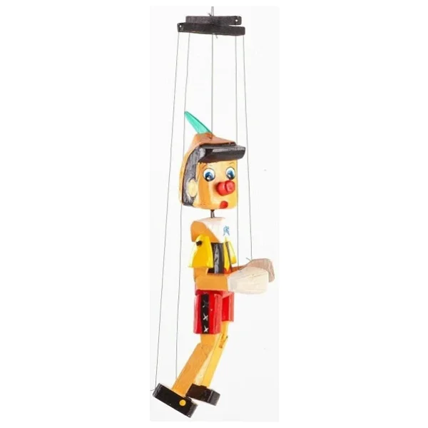 Dünyadan Hediyeler Ahşap Pinokyo Kukla Küçük Boy 20 cm - Görsel 5