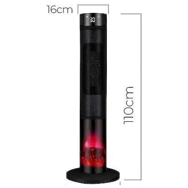 Robo 2000 W Şömineli Kule Tipi Isıtıcı - Görsel 4