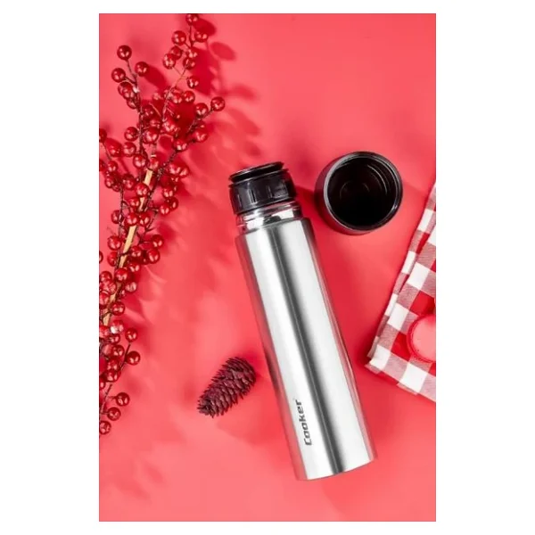 Cooker CKR-2074 Siyah 750 ml Çelik Termos - Görsel 6