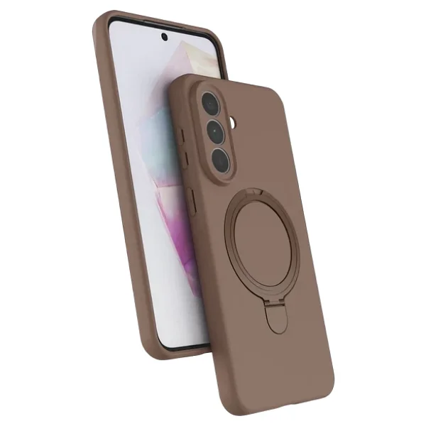 Samsung Galaxy A57 5G Regal Magsafe Standlı Kapak - Çöl Titanyum - Görsel 2