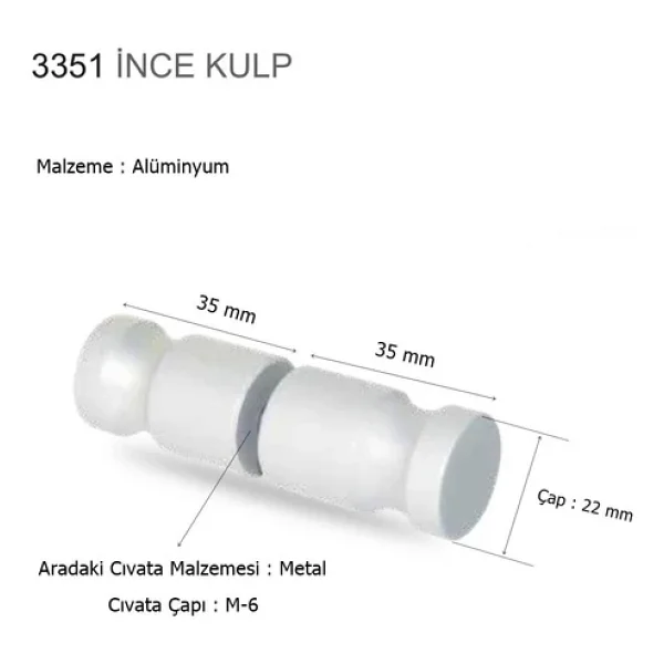 Islak Hacim Kompakt Wc Kabin Ve Dusakabin Icin Aluminyum Kulp - Görsel 2