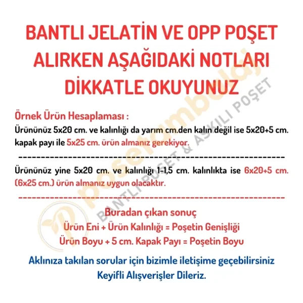 24X35+5 (24X40) Cm. 250 Adet - Şeffaf Bantlı Yapışkanlı Jelatin Poşet - Görsel 2