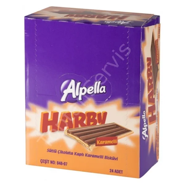 Alpella Harby Karamelli Bisküvi 24x25 gr - Görsel 6