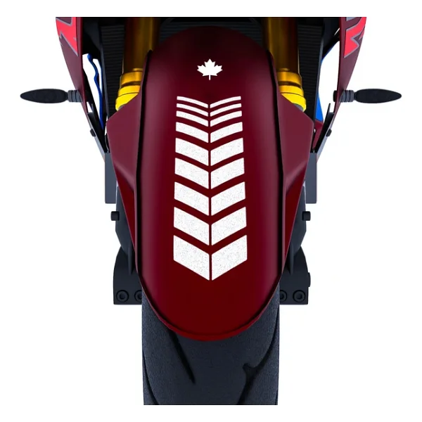 2 Adet Sport Motosiklet Çamurluk Reflektif Gri Kask Sticker Çınar Extreme - Görsel 4