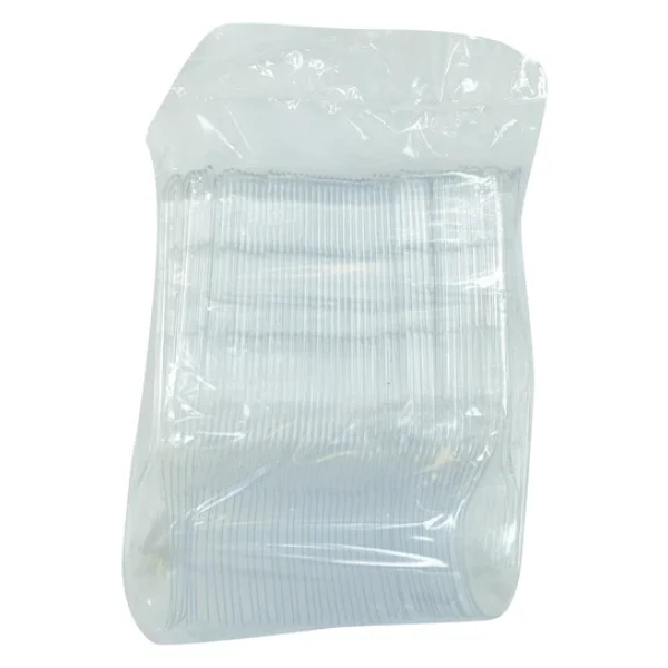 LokmanAVM Plastik Kaşık Ekonomik Çorba Kaşığı 1654 mm Şeffaf 100 Adet 1 Paket - Görsel 5