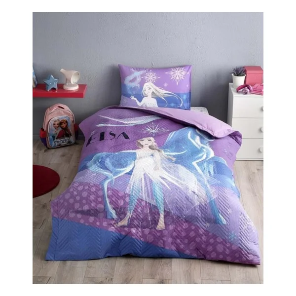 Özdilek Elsa Frozen Snow Kapitoneli Dört Mevsim Nevresim Takımı - Görsel 3